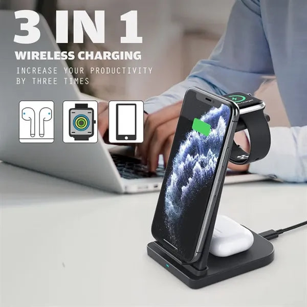 3 in 1 Fast Wireless Charging Station
