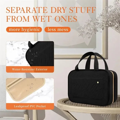 Travel Toiletry Bag with Hanging Hook