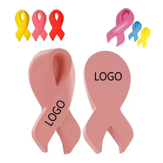 PU Stress Toy - Pink Ribbon for Breast Cancer