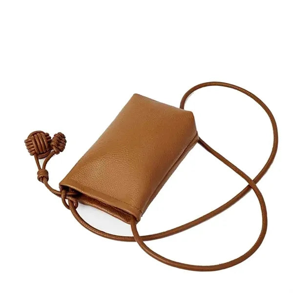 Leather Small Crossbody Bag for Women
