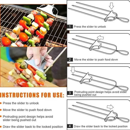 BBQ Telescoping Metal Sticks