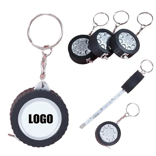 Tire Shape Measuring Tape Key Holder