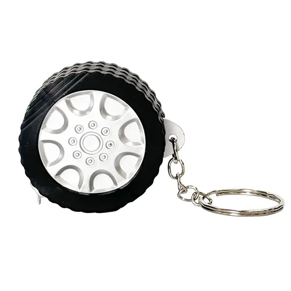 Tire Shape Measuring Tape Key Holder