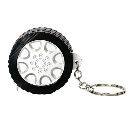 Tire Shape Measuring Tape Key Holder