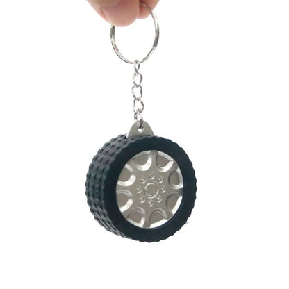 Tire Shape Measuring Tape Key Holder