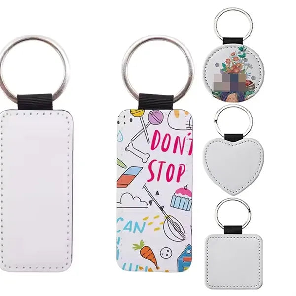 Customizable PU Leather Keychain