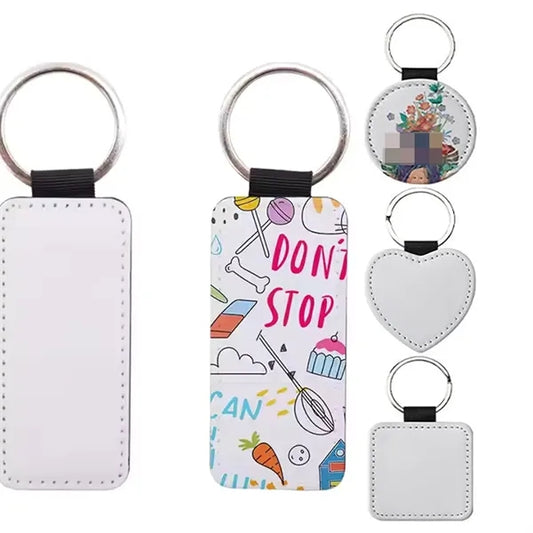 Customizable PU Leather Keychain