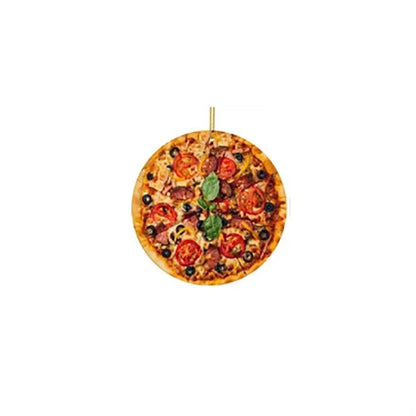Cute Acrylic Pizza Slice Christmas Ornament For Tree Decor