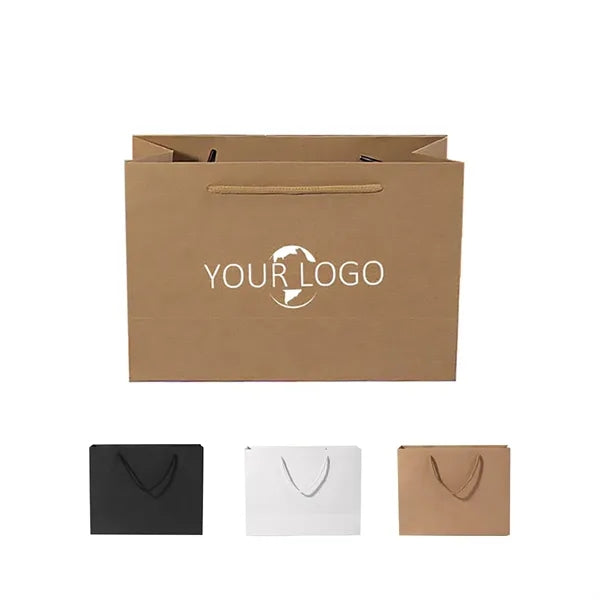 Eco Friendly Kraft Paper Handheld Shopping and Gift Bags