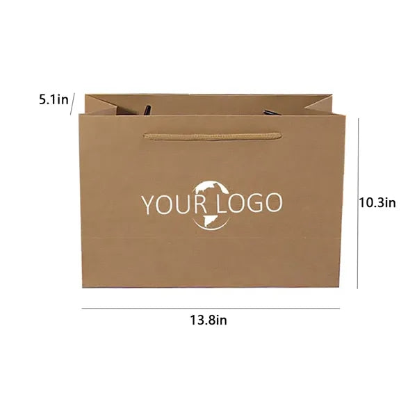 Eco Friendly Kraft Paper Handheld Shopping and Gift Bags