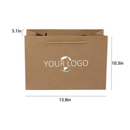 Eco Friendly Kraft Paper Handheld Shopping and Gift Bags