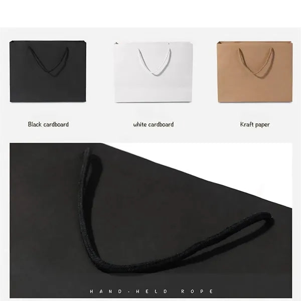 Eco Friendly Kraft Paper Handheld Shopping and Gift Bags