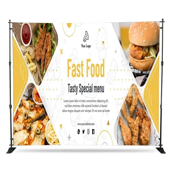 8' X 10' Backdrop Step And Repeat Banner Stand