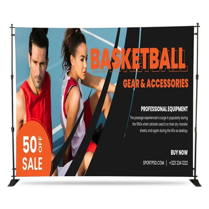8' X 10' Backdrop Step And Repeat Banner Stand