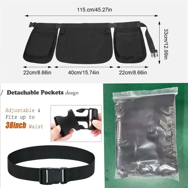 Adjustable Polyester Belt Pouch
