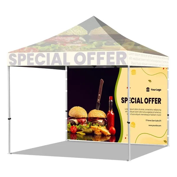 10' Tent Wall ( Full Bleed Dye Sublimation ) Single Sided