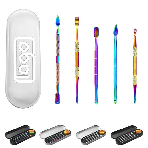 6Pcs Stainless Steel Wax Carving Tool Set w/ Storage Box
