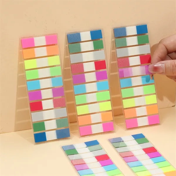 PET Waterproof Transparent Colored Page Tabs