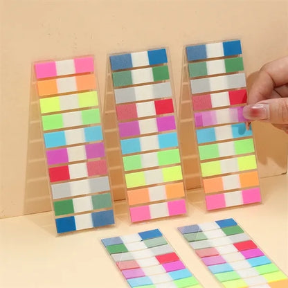 PET Waterproof Transparent Colored Page Tabs