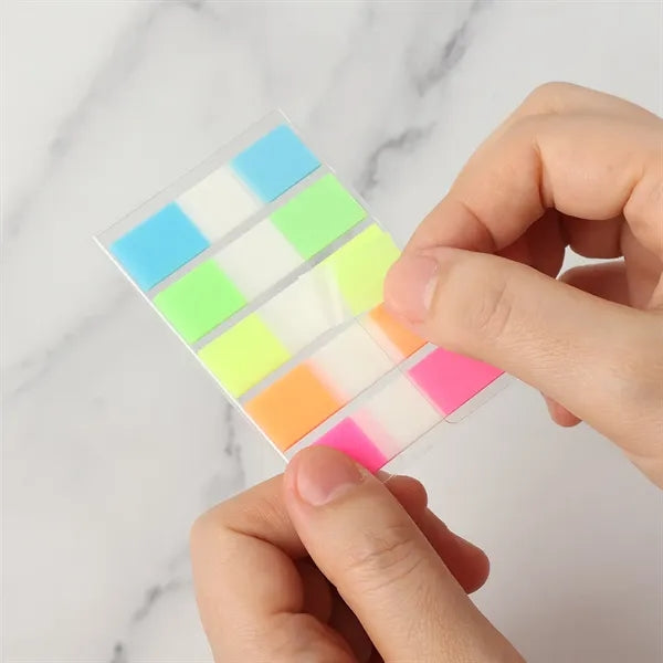 PET Waterproof Transparent Colored Page Tabs