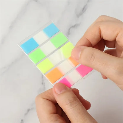 PET Waterproof Transparent Colored Page Tabs