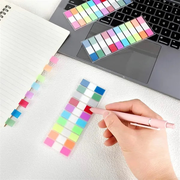 PET Waterproof Transparent Colored Page Tabs