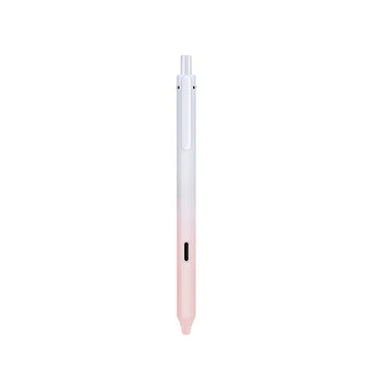 Retractable Gel Pen w/ Gradient Color Barrel for Office