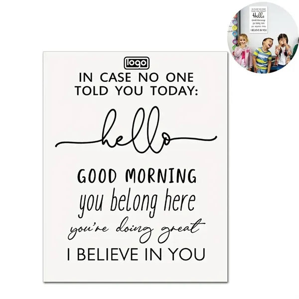 8x10in Glossy Coated Paper Classroom Sign