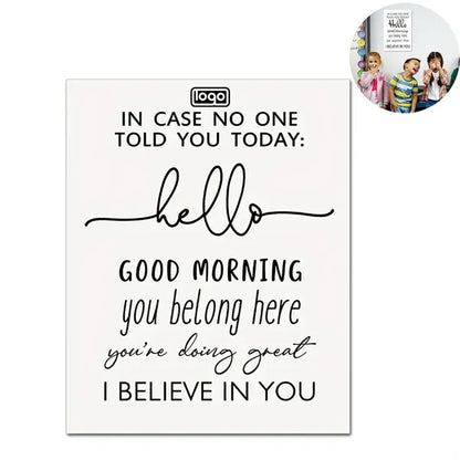 8x10in Glossy Coated Paper Classroom Sign