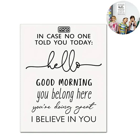8x10in Glossy Coated Paper Classroom Sign