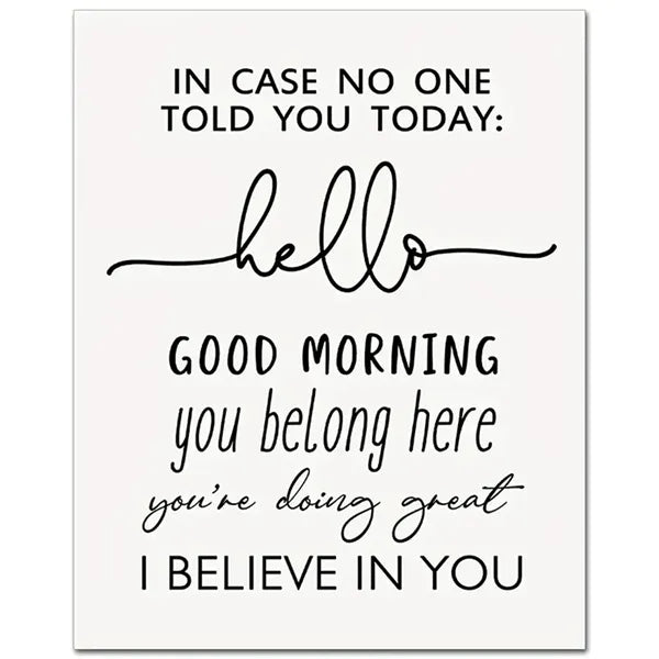 8x10in Glossy Coated Paper Classroom Sign