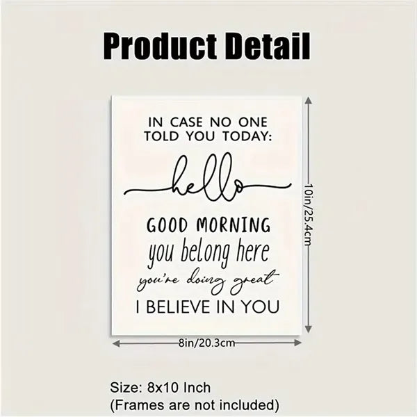 8x10in Glossy Coated Paper Classroom Sign