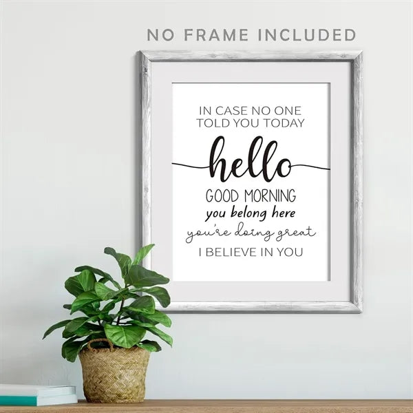 8x10in Glossy Coated Paper Classroom Sign