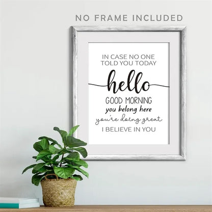 8x10in Glossy Coated Paper Classroom Sign