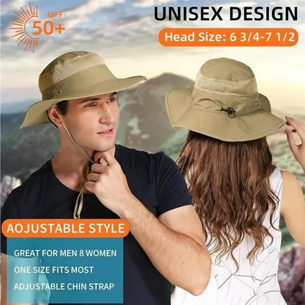 Unisex UPF 50+ Wide Brim Sun Hat