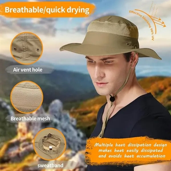 Unisex UPF 50+ Wide Brim Sun Hat