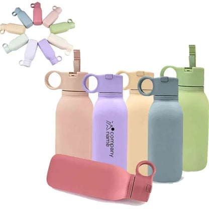 Silicone Bottle With Straw For Toddlers & Kids