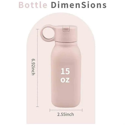 Silicone Bottle With Straw For Toddlers & Kids