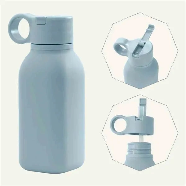 Silicone Bottle With Straw For Toddlers & Kids