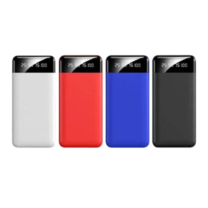 10,000 mAh Super Slim Power Bank with 4-in-1 Cable Flashligh