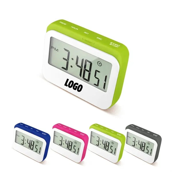 Soft Touch Widescreen Kitchen Timer/Clock