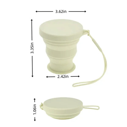 6.7oz Silicone Collapsible Cup Portable Travel Camping Mug