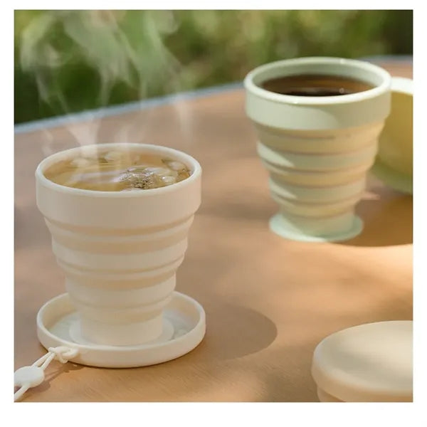6.7oz Silicone Collapsible Cup Portable Travel Camping Mug