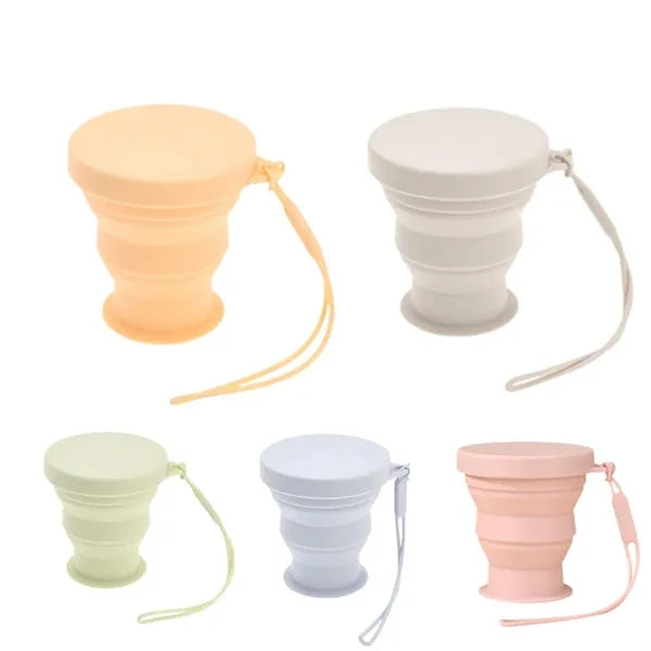 6.7oz Silicone Collapsible Cup Portable Travel Camping Mug