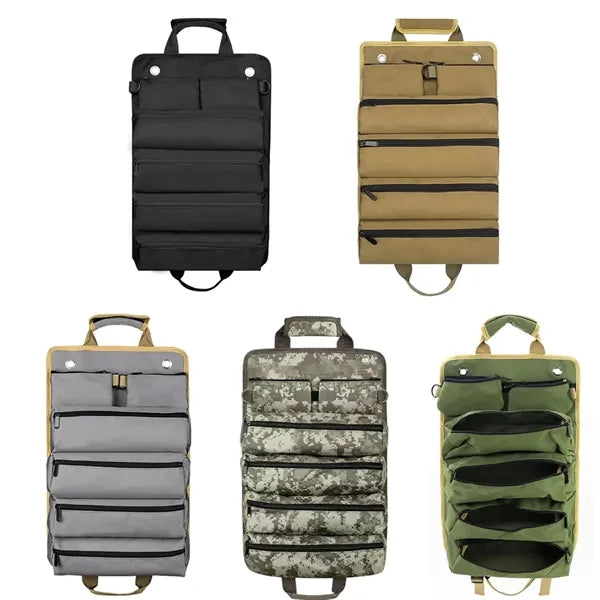 Roll Up Tool Organizer Heavy Duty Foldable Carrying Bag