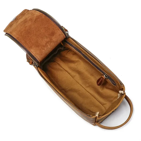 Vintage Handbag Genuine Leather Toiletry Storage Bag