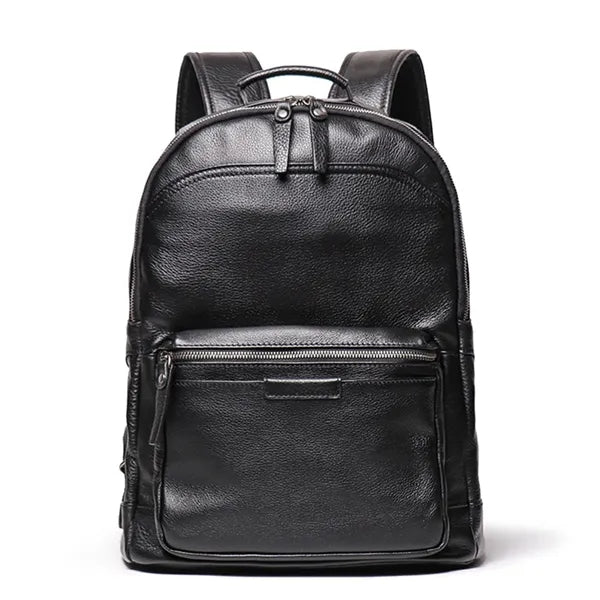 Vintage Travel Backpack Top Layer Cowhide Leather