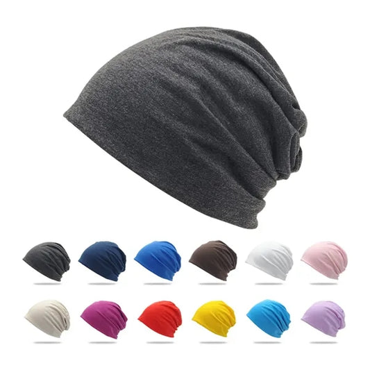 Multi Color Fashion Double Layer Thin Knit Cap