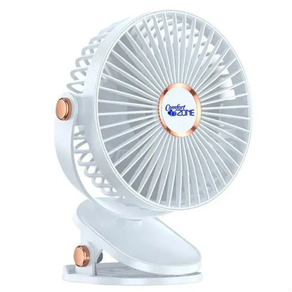 Clip-on Battery Operated Fan with LED Lights