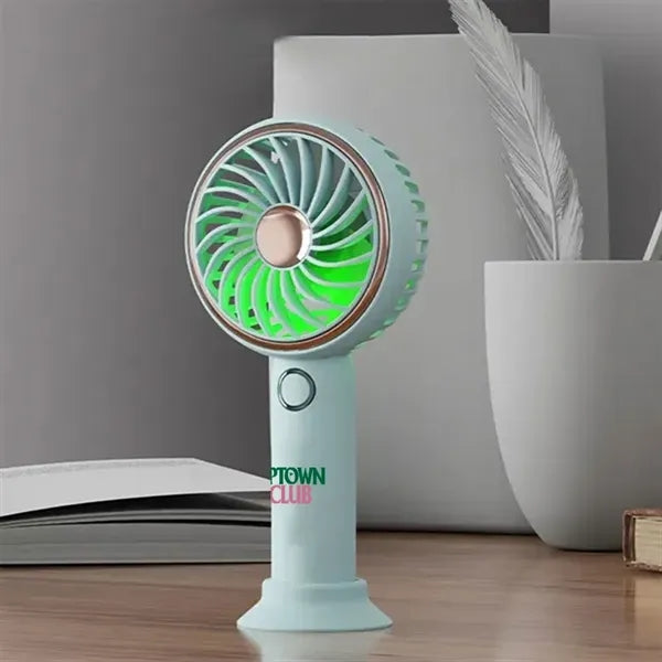 Simple LED and Handheld USB Rechargeable Fan